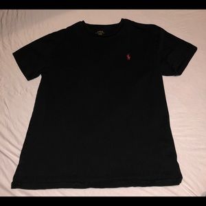 MENS POLO RALPH LAUREN BLACK TEE SZ SMALL